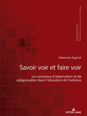 cover image of «Savoir voir et faire voir »